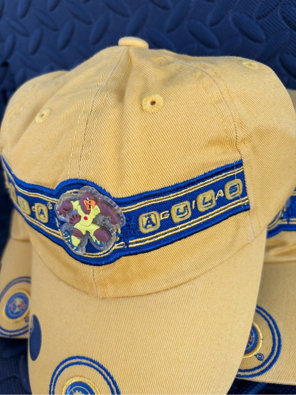 América  Aguilas Yellow Cotton Baseball Cap with Team Crest Unixes